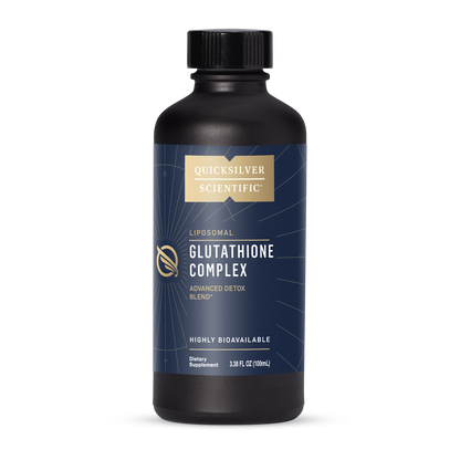 Quicksilver Scientific Liposomal Glutathoine Complex Advanced Detox Blend Highly Bioavailable Dietary Supplement 3.38 FL OZ (100mL)