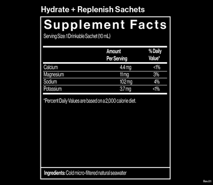 Hydrate + Replenish Sachets