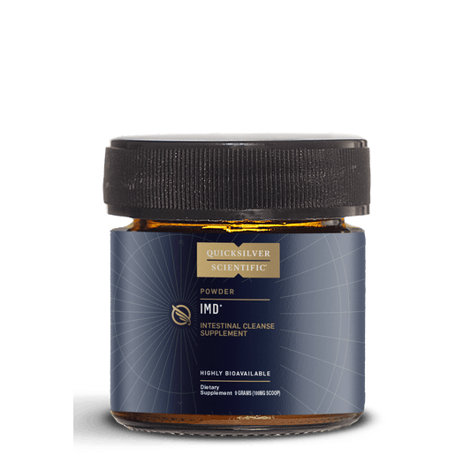 I M D 9 Gram powder Intestinal Cleanse Supplement jar